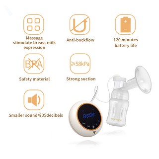 Máy hút sữa điện đôi Cmbear có pin sạc