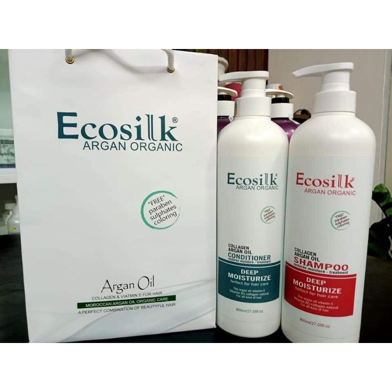 DẦU GỘI XẢ HƯƠNG NƯỚC HOA ECOSILK ORGANIC 800ML