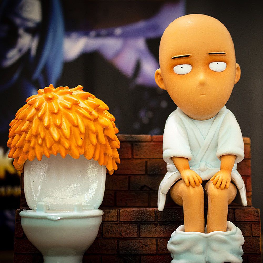 Mô Hình Nhân Vật Saitama Trong Phim One Punch Man Kích Thước 15cm Bằng PVC