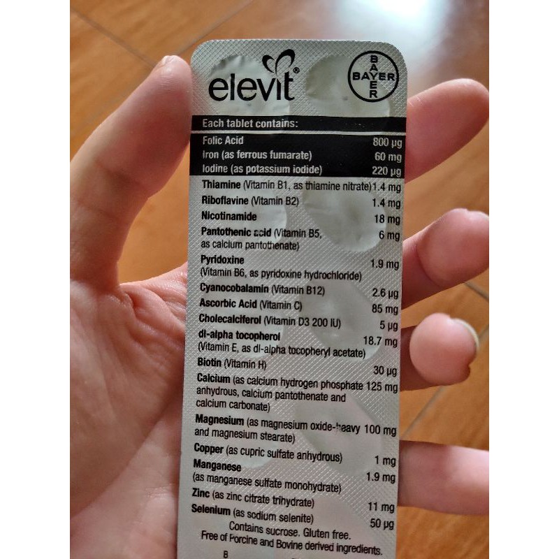 Elevit tách vỉ