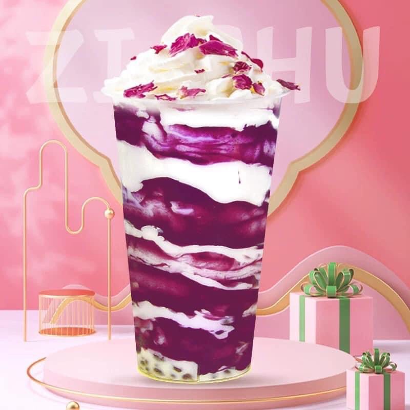 Sốt khoai tím + matcha + socola