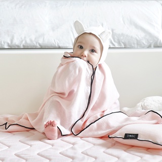 Chăn/ Mền Hè Muslin [Hồng] mòng nhẹ thoáng mát cho bé nhập khẩu Bonitabebe HQ