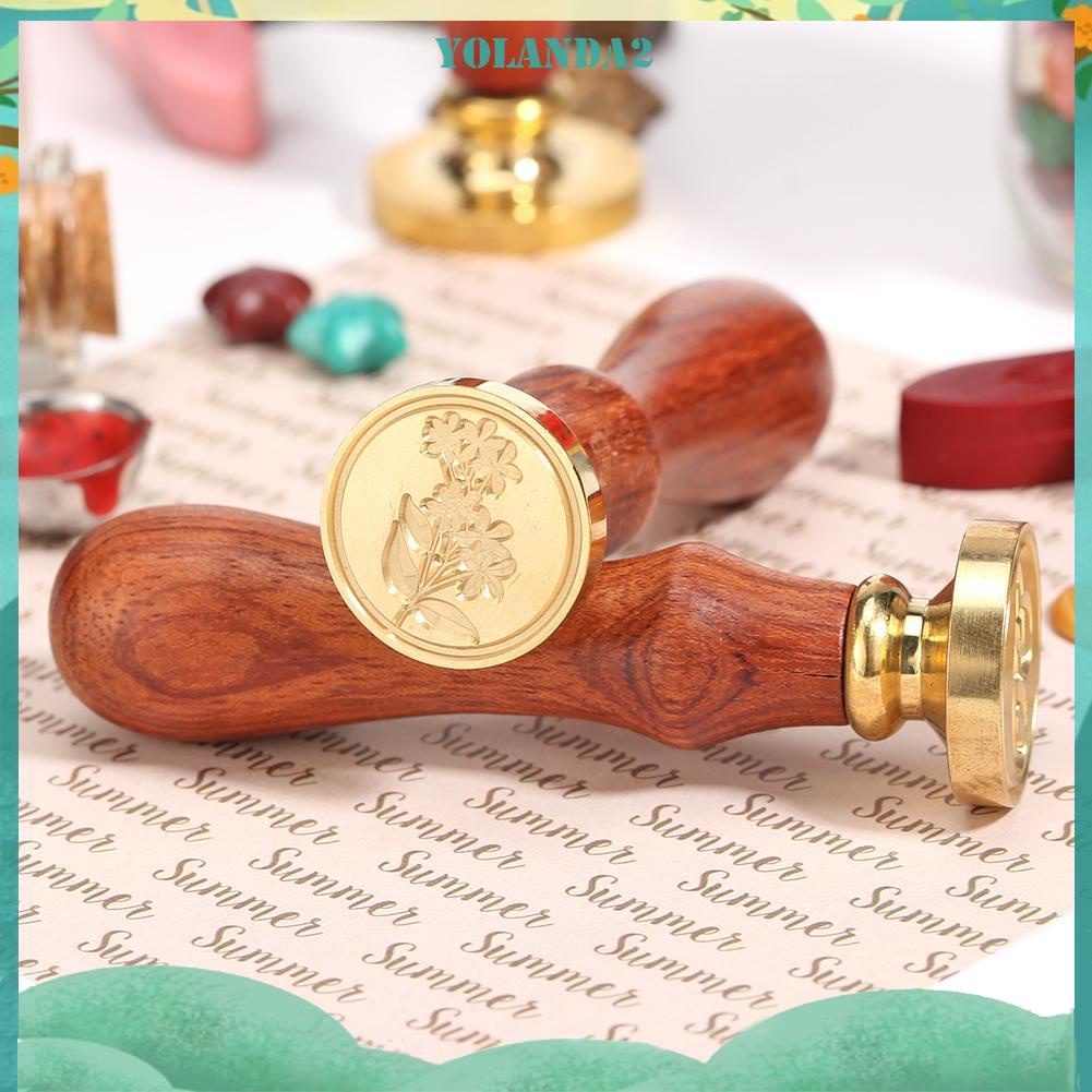 Con Dấu Đóng Sáp Niêm Phong Thiệp Cưới Hình Hoa Bồ Công Anh Cổ Điển Diy