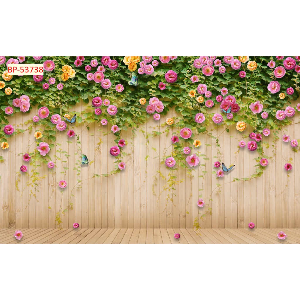 Tranh Dán 3D Khổ Lớn Hoa Dây Leo
