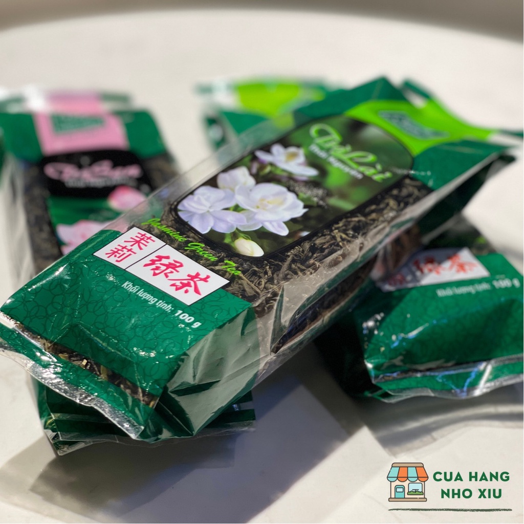 Trà Thái Nguyên Phúc Long 100g Thơm Đậm vị trà Lài Sen Xanh Thái Nguyên