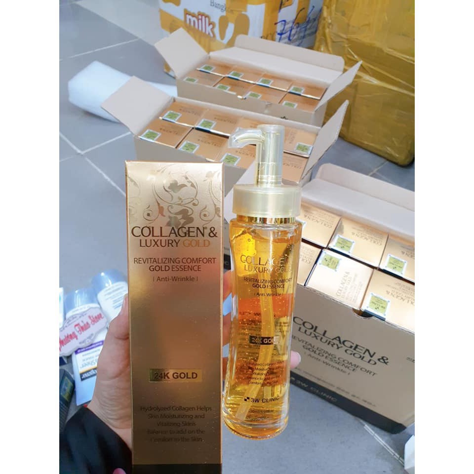 [Hàng Chuẩn Auth] Serum trắng da - Serum vàng 24k Luxury Gold chống lão hóa 3W Clinic Hàn Quốc 150ml | BigBuy360 - bigbuy360.vn
