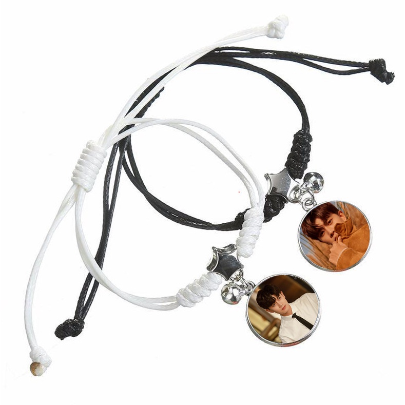 Vòng tay đôi IN HÌNH Nhậm Gia Luân diễn viên hoa ngữ xinh xắn dễ thương