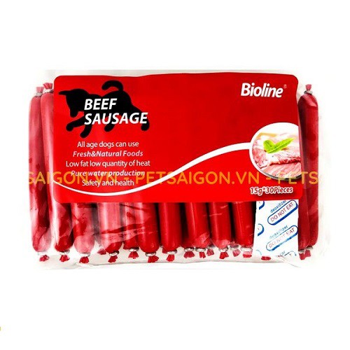 [CHÍNH HÃNG] GÓI 30 CÂY XÚC XÍCH BIOLINE CHO CHÓ MÈO