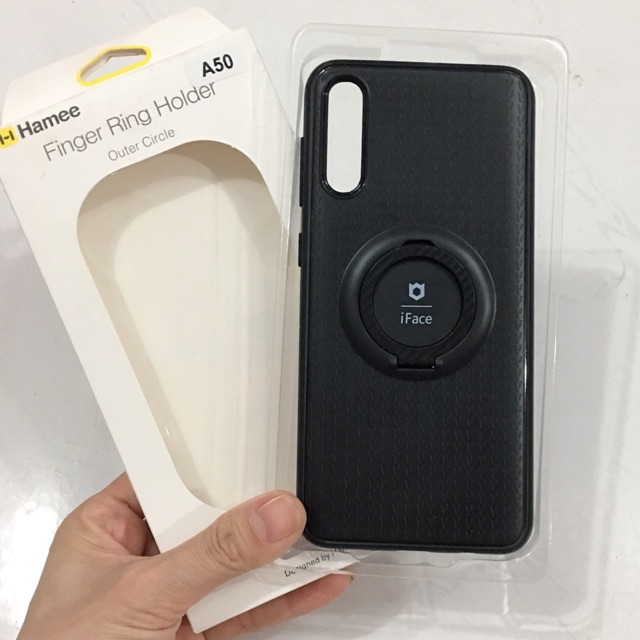 Ốp lưng sam sung A50 kèm Ring i-face