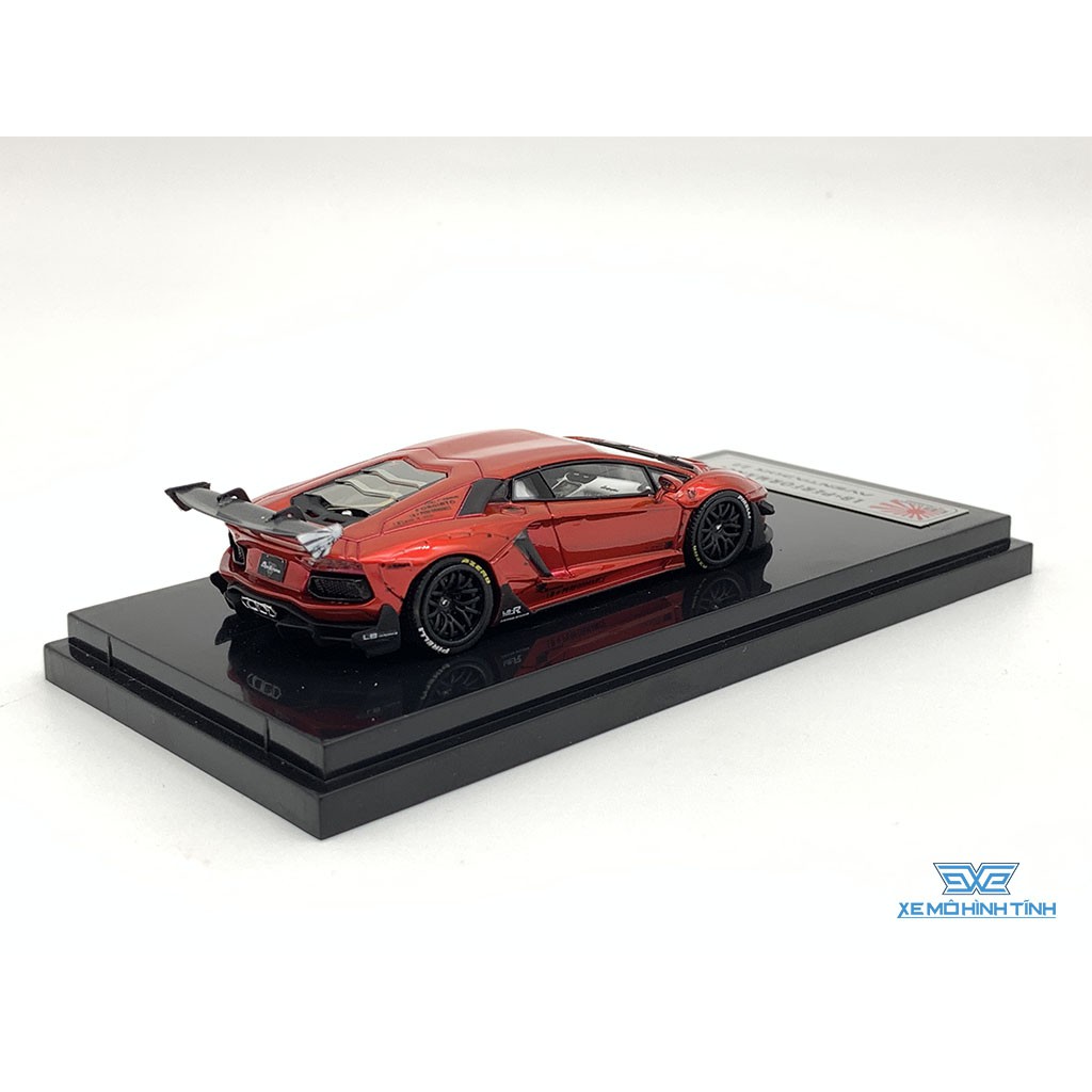 Xe Mô Hình Lamborghini Aventador LB 2.0 kèm Figure 1:64 Liberty Walk ( Đỏ )