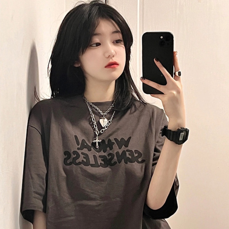 NRVP Áo Thun Tay Ngắn Cổ Tròn Thời Trang Mùa Hè Phong Cách Hàn Quốc 2022 Cho Nam Và Nữ