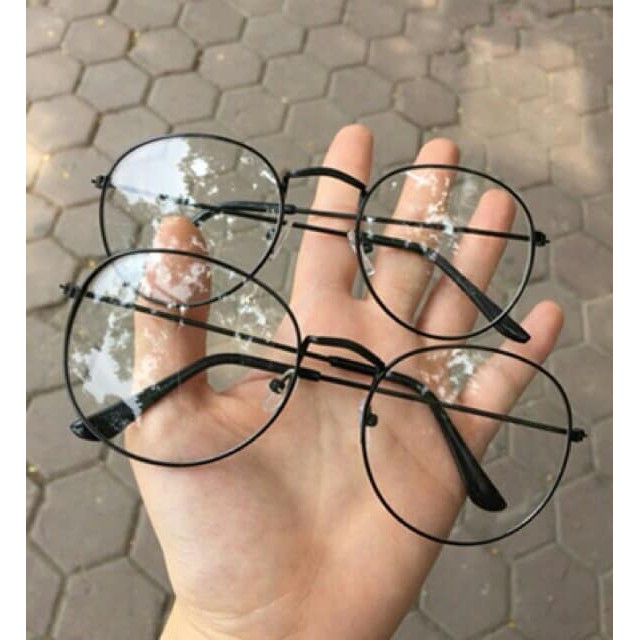 KÍNH NGỐ TRÒN TO GỌNG KIM LOẠI MẢNH | BigBuy360 - bigbuy360.vn