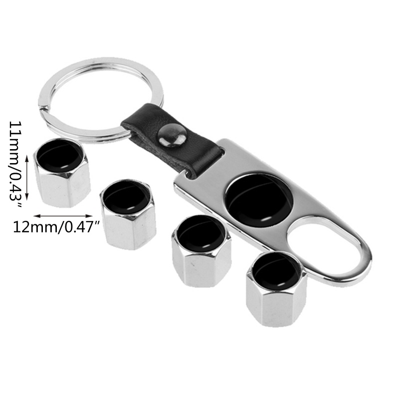 Nắp Van Bánh Xe Hơi Chống Bụi Bẩn Kèm Vòng Cờ Lê Chuyên Dụng