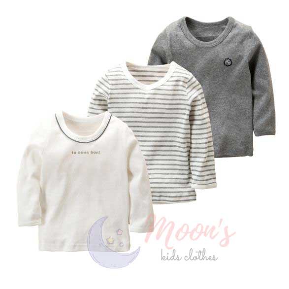 Sét áo bé trai xuất Nhật Chất Cotton Thoáng Mát Chất Lượng Cao Dài tay Phong Cách Âu Mỹ