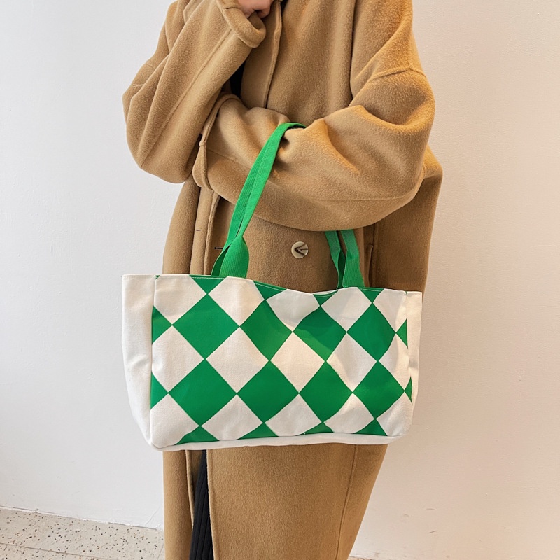 Túi xách canvas sức chứa lớn mẫu mới mùa hè phong cách phương Tây 2021