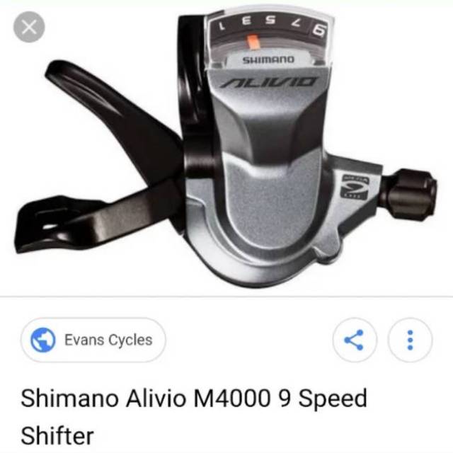 Cần Sang Số Thay Thế Cho Xe Đạp Shimano Alivio M4000 9 Sped Sl - M4000 9spee Made Indonesia