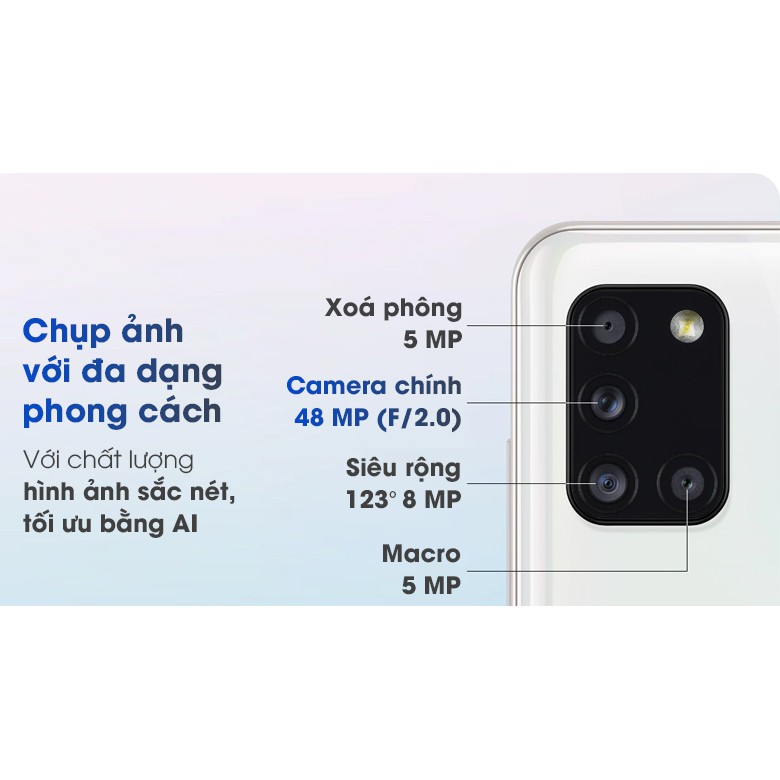 Điện thoại Samsung Galaxy A31 - Hàng Chính Hãng Mới 100% | BigBuy360 - bigbuy360.vn