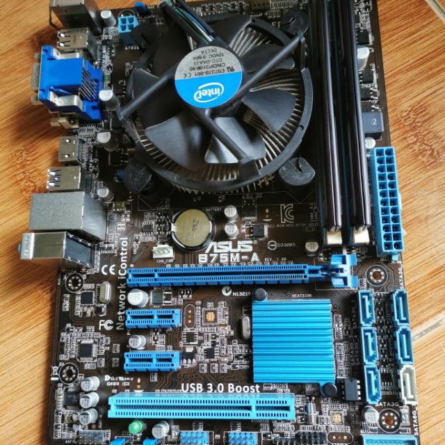 [Mã ELCLCOIN9 hoàn 5% xu đơn 500k] combo main b75 asus + i5 3470 + ram 8gb