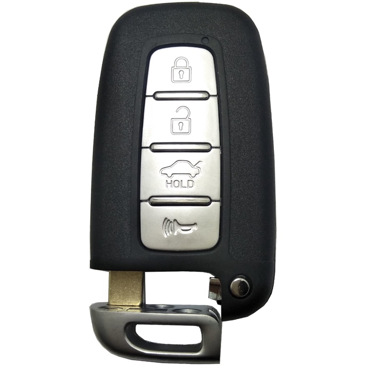 Vỏ Chìa Khóa Smart Key Xe Ô Tô KIA 4 Nút Bạc