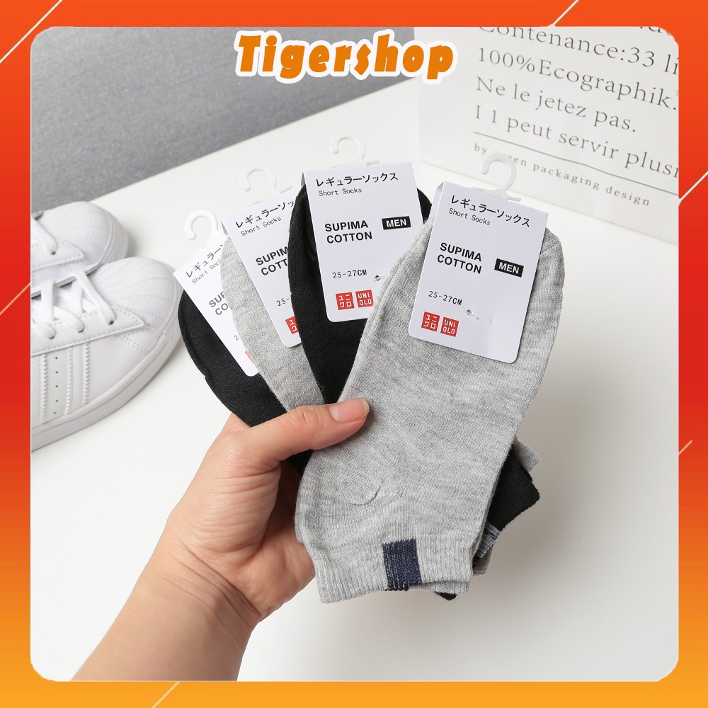 Combo 2 đôi vớ trơn Unisex nam nữ cổ ngắn Uni Vintage xuất nhật thời trang cao cấp UNI02