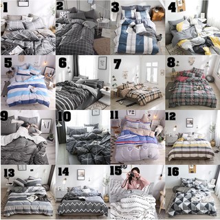 Tổng hợp các mẫu chăn ga gối cotton lụa kẻ sọc