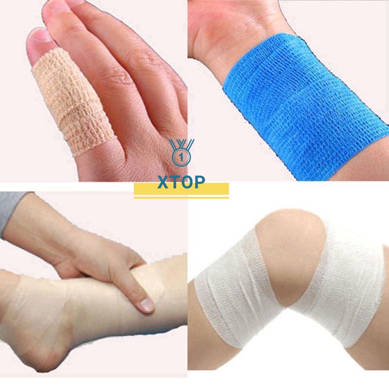 Băng Cuốn Khớp Chống Chấn Thương, Vải Tự Dính, Phụ Kiện y tế thể thao - Khổ 5cm, 7,5cm D01