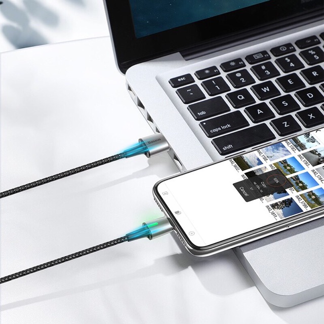 Bộ cáp từ 3 đầu Baseus Zinc Magnetic Cable Kit（Lightning/ Type C/ Micro Magnetic Connetor + USB Cable