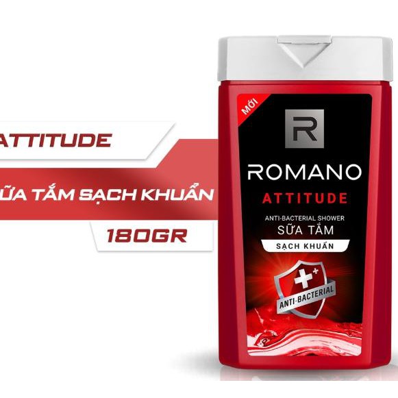 ROMANO_ SỮA TẮM KHÁNG KHUẨN 180G CLASSIC/ ATTITUDE.