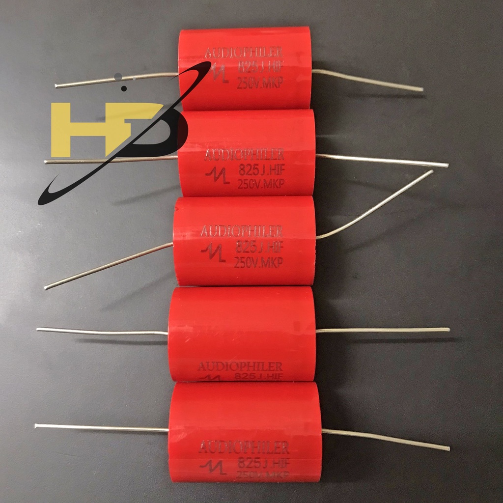 Tụ Loa, Tụ Phân Tần AUDIOPHILER Đỏ 250V Loại 1.5uF 1.8uF 2.2uF 2.7uF 3.3uF ... 10uF 12uF 15uF