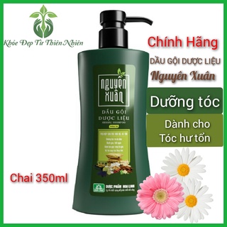 Dầu Gội Dược Liệu Nguyên Xuân Xanh 350ml /450ml - Dưỡng Tóc (Khuyến mại thêm 35ml/50ml giá không đổi)