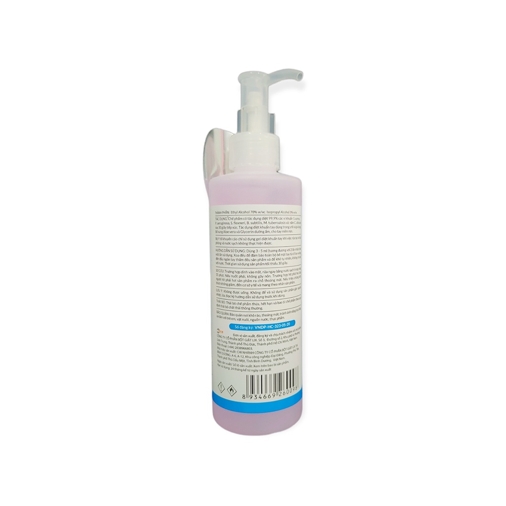 Gel Rửa Tay Khô Sát Khuẩn On1 250ml Hương Bamboo Charcoal Vòi Xịt Tiện Lợi, Nhanh Khô