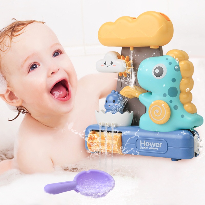 Thác Nước Khủng Long Đồ Chơi Nhà Tắm Cho Bé Nghịch Nước Siêu Cấp Dễ Thương - BỐ KHỦNG LONG