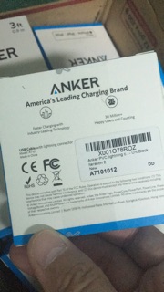 Dây Cáp Sạc Lightning Cho IPhone Chuẩn MFi Anker 0.9m