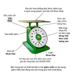 Cân đồng hồ NHƠN HÒA 100kg