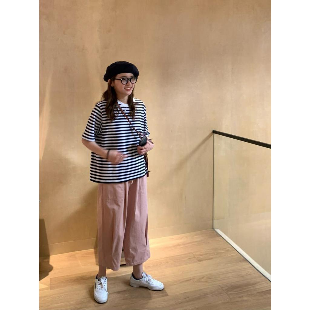 Quần Yếm Dài Đến Mắt Cá Chân Dáng Rộng Màu Sắc Đơn Giản 61195 Dành Cho Nữ