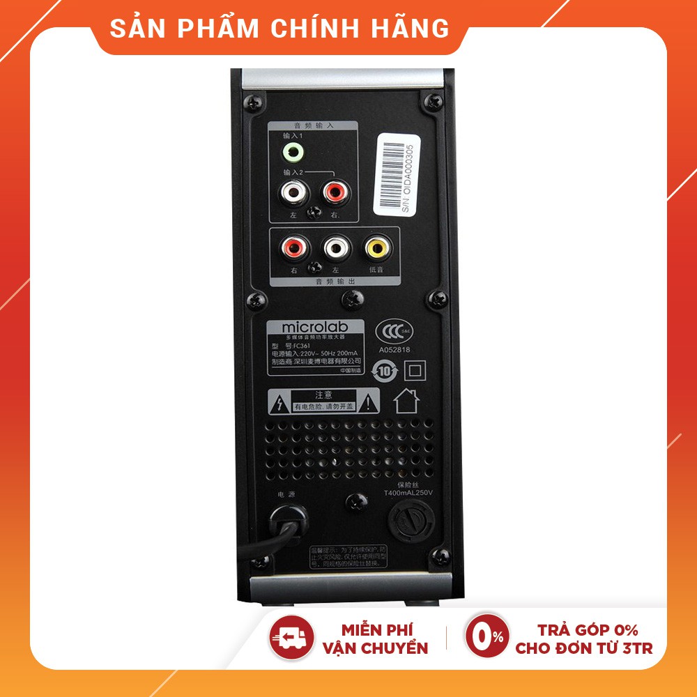 CHÍNH HÃNGLoa vi tính Microlab FC361 2.1 54 Watt