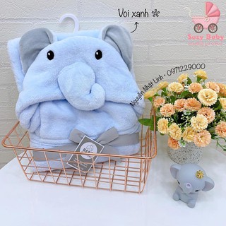 Ủ choàng lông màu đông bebecomfort cho bé