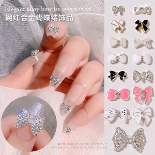 Charm nơ-charm đá cao cấp trang trí móng
