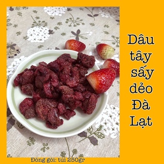 Dâu tây sấy dẻo không đường 500gr Đà Lạt