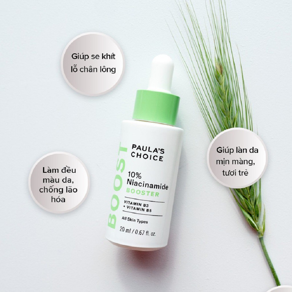 Tinh Chất Se Khít Lỗ Chân Lông Và Làm Sáng Da Paula’s Choice 10% Niacinamide Booster 20ml