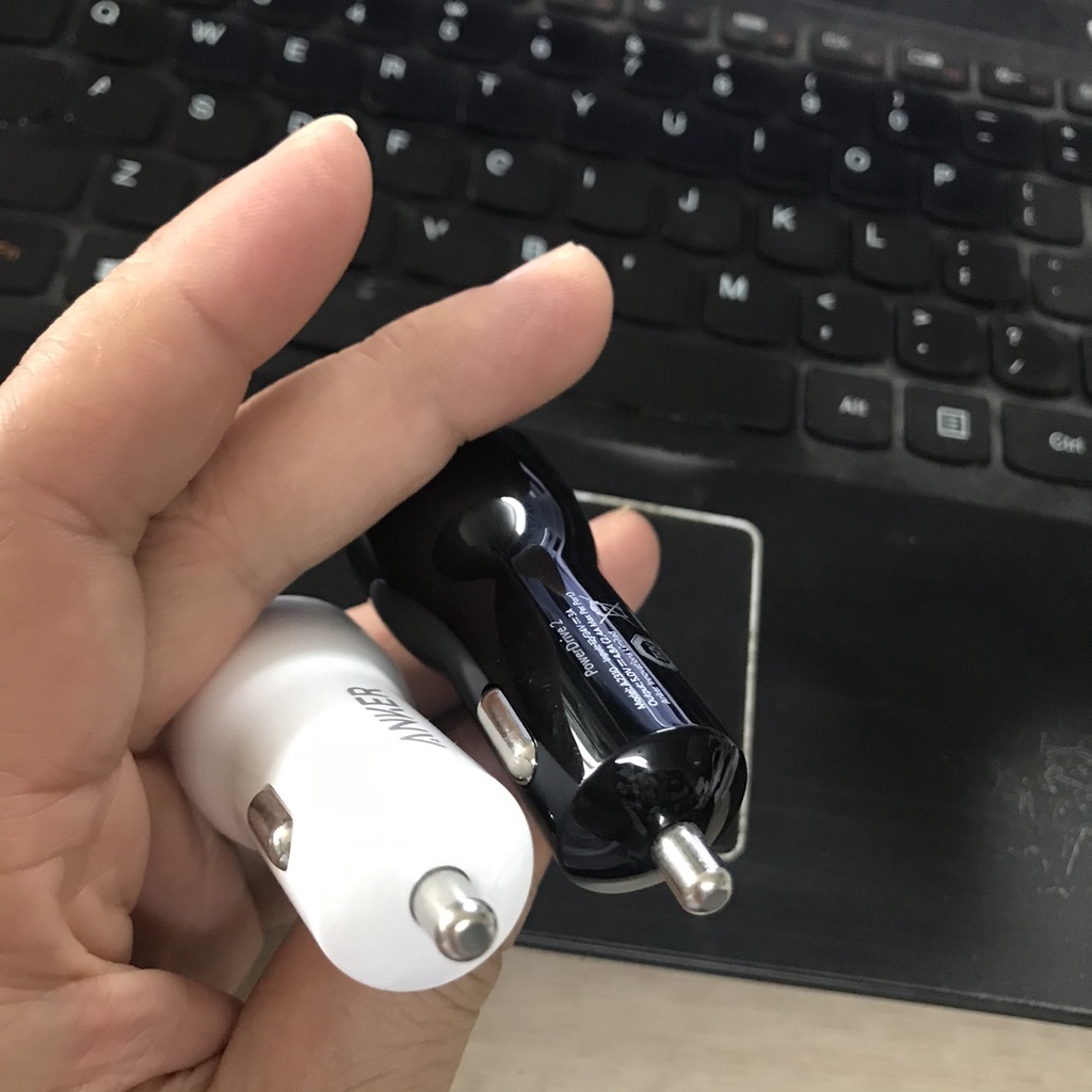 Tẩu Sạc trên ô tô xe hơi Anker PowerDrive Speed 2 39W - A2228/Anker 2 cổng PowerDrive 2, 24w] - A2310