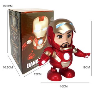ĐỒ CHƠI RÔ BÔT IRON MAN NGƯỜI SẮT NHẢY NHÓT PHÁT SÁNG