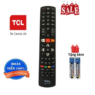 Điều khiển tivi TCL RC311 FMI3 dài, bản to remote tv tcl - Hàng tốt [ tặng kèm pin ]
