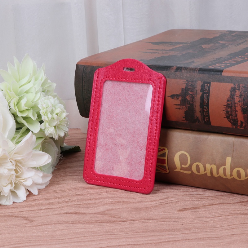 Bao Da Đựng Thẻ ID / Danh Thiếp Dạng Dọc 10 Màu Tùy Chọn