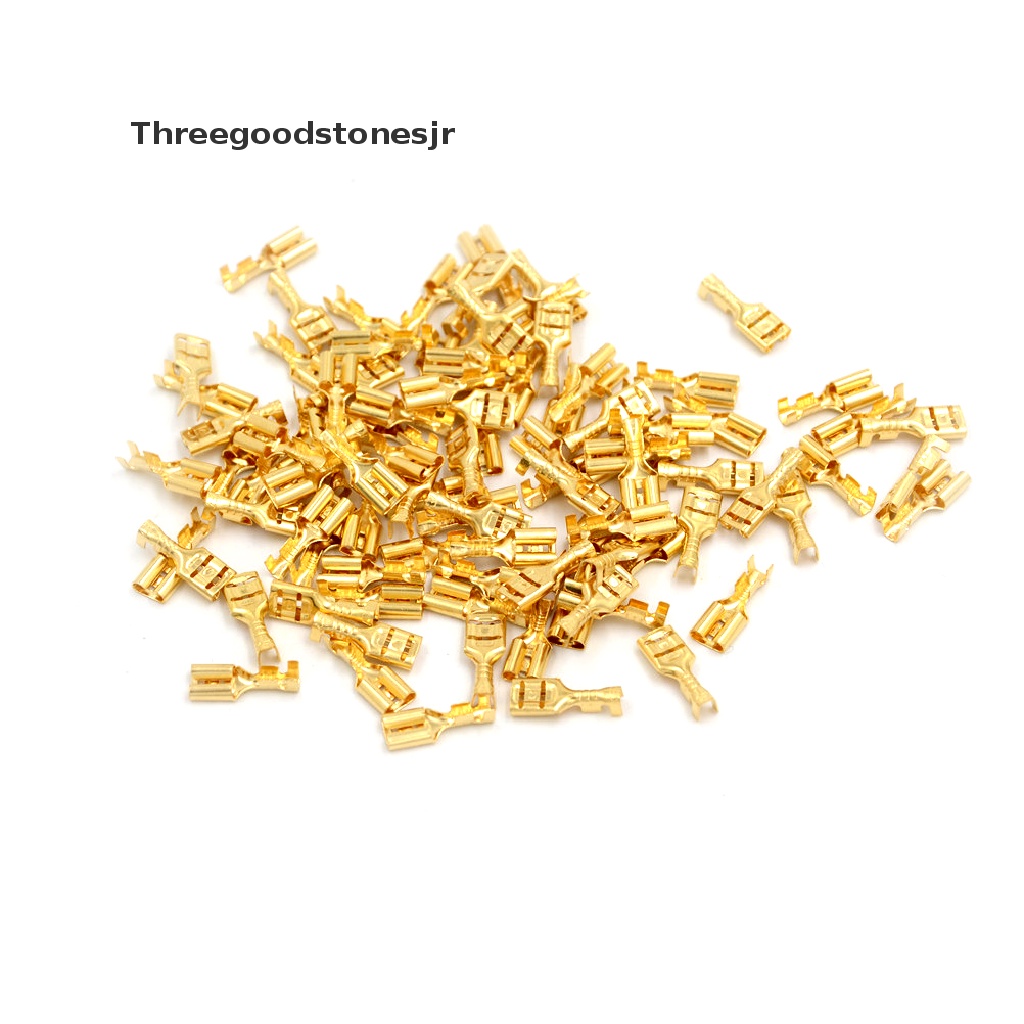 100 Đầu Nối Dây Điện Cho Loa Xe Hơi Cỡ 6.3mm
