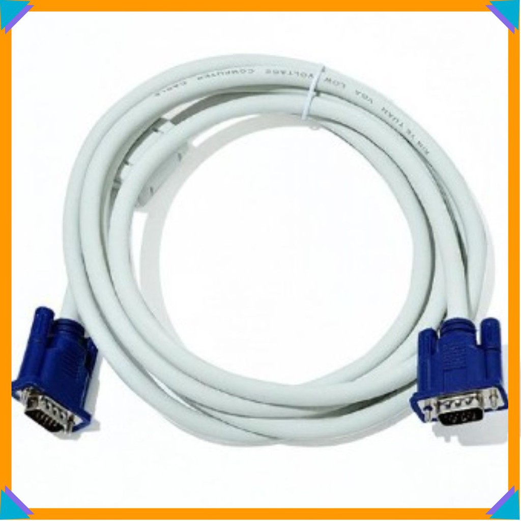 Dây VGA 5M trắng chuẩn [Rẻ nhất]