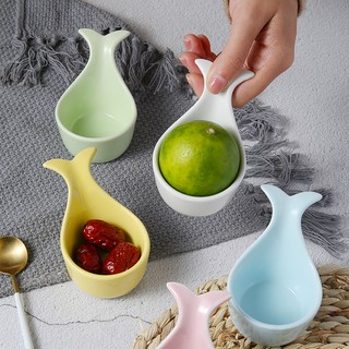 Bát ăn dặm sứ hình cá heo