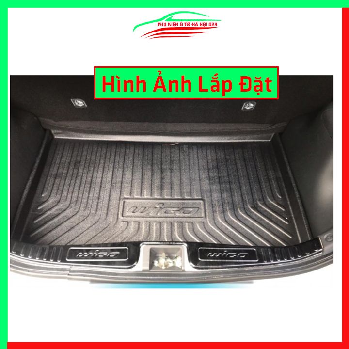 Ốp chống trầy cốp Toyota Wigo vân titan