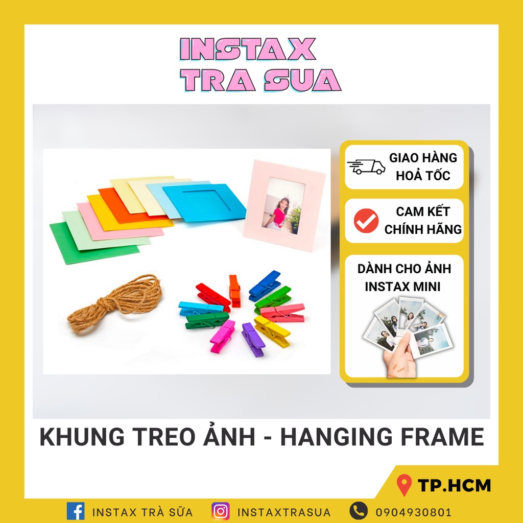 KẸP TREO TƯỜNG TRANG TRÍ CHỨA ẢNH INSTAX