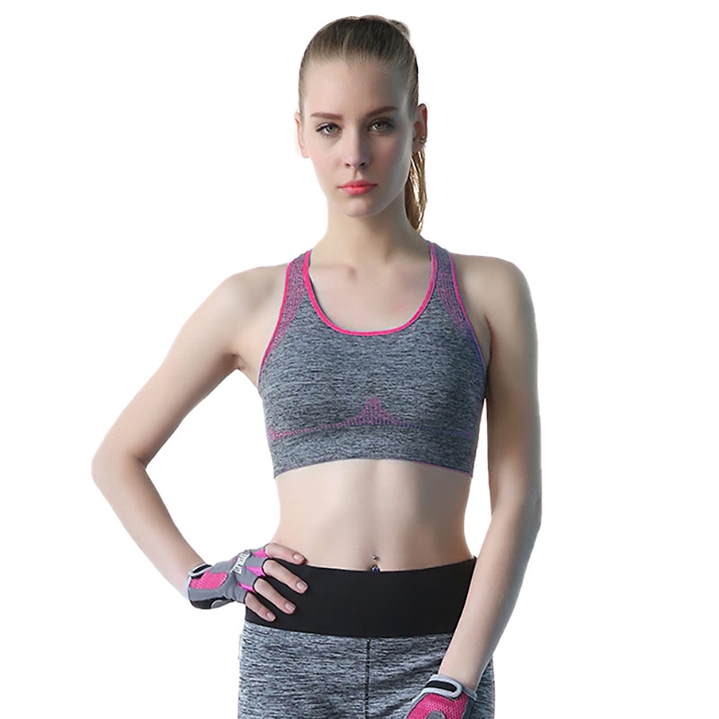 Leisure Sports Bra Top Push Up Fitness Running Yoga Bra Underwear Tops For Women Gym Sportswear